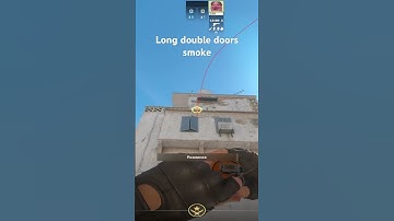 Long double doors smoke #cs2 #csgo #smoke #counterstrike #tutorial