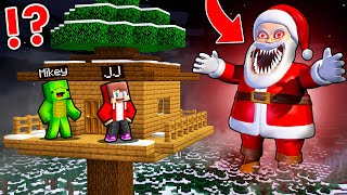 How JJ and Mikey Found The Biggest SCARY SANTA.EXE in Minecraft! - Maizen
