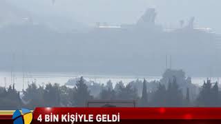 4 BİN KİŞİYLE GELDİ