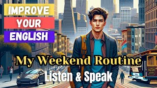 My weekend routine in English | Learn English through stories | Listening and speaking skills