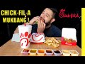 Chick-fil-A SPICY CHICKEN SANDWICH + NUGGETS + FRIES MUKBANG !