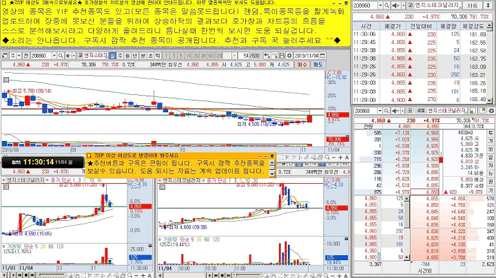엔지스테크널러지 변동성완화장치 VI 발동이후 움직임 KOSPI KOSDAQ South Korea's Stock Charts  韩国股票 韩国证券 分析