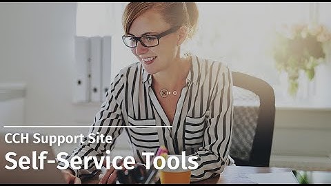 CCH Support Site: Self-Service Tools