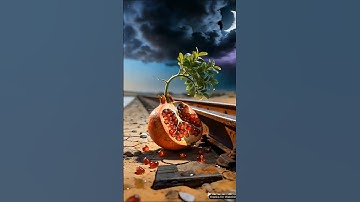 Lady Soldier saved the pomegranate  tree from drying up by watering it 😭 #ai #plants #save #water