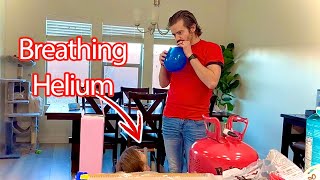 Teaching My Son How To Use Helium!!!