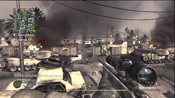 Call of Duty 4 : 20 Killstreak on Ambush Domination Using M40A3. PS3