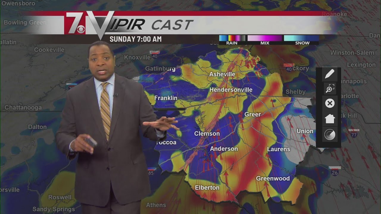 Heavy rain expected Sunday morning, severe storms possible - YouTube