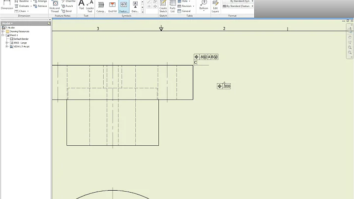 Feature Control Frames in Inventor