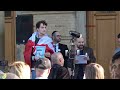 Pro-Israel Jewish/Zionist Talk Outside Simcoe Hall - University of Toronto (some disruptions)