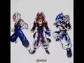 GOATED TRIO ☠️ #edit #gokuedit #gogeta #fypシ #fypシ゚viral