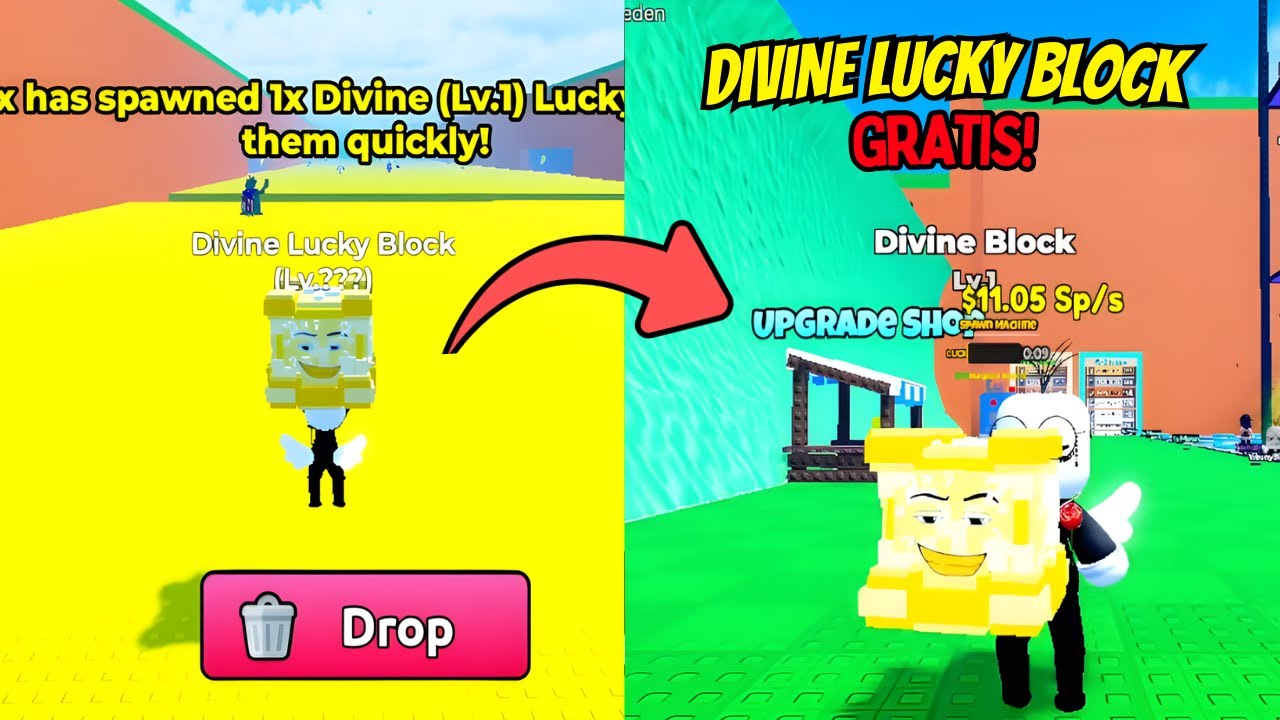 Momento EXACTO en donde REGALAN DIVINO LUCKY BLOCK A TODOS en ADMIN ABUSE 😱