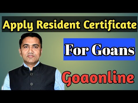 How to apply Resident certificate online in Goa for Goans|2020|konkani