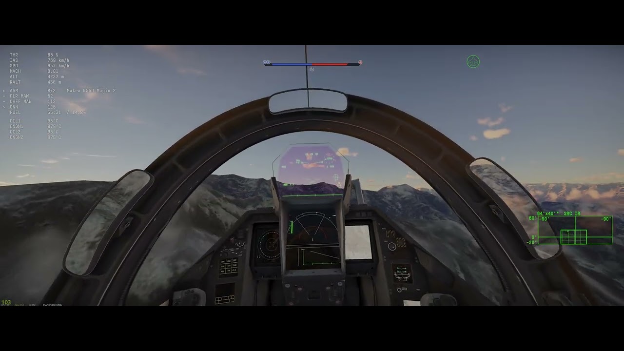 War Thunder Rafale C - SIM - 5 kill - YouTube
