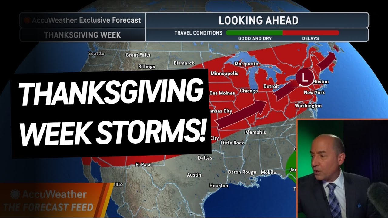 The Forecast Feed: 2-3 Big Storms For Thanksgiving Week Travel - YouTube
