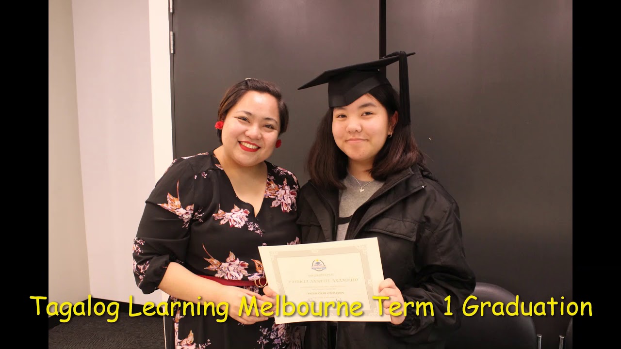 Tagalog Learning Melbourne Graduation Term 1 - YouTube