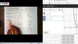 Matching Exponential Graphs and Equations