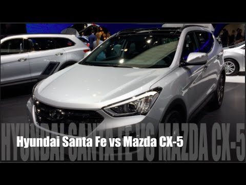 Hyundai Santa Fe 2014 vs Mazda CX-5 2014 - YouTube