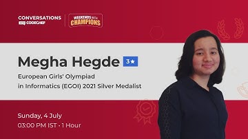 European Girls Olympiad in Informatics Silver Midlist #8 || Conversations With CodeChef || WWC