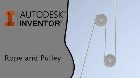 Autodesk Inventor Simple Rope and Pulley Tutorial