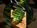 💚 Green Watermelon Cutting ASMR 🍉✨ Super Satisfying Fruit Cutting Sounds #asmr #shorts