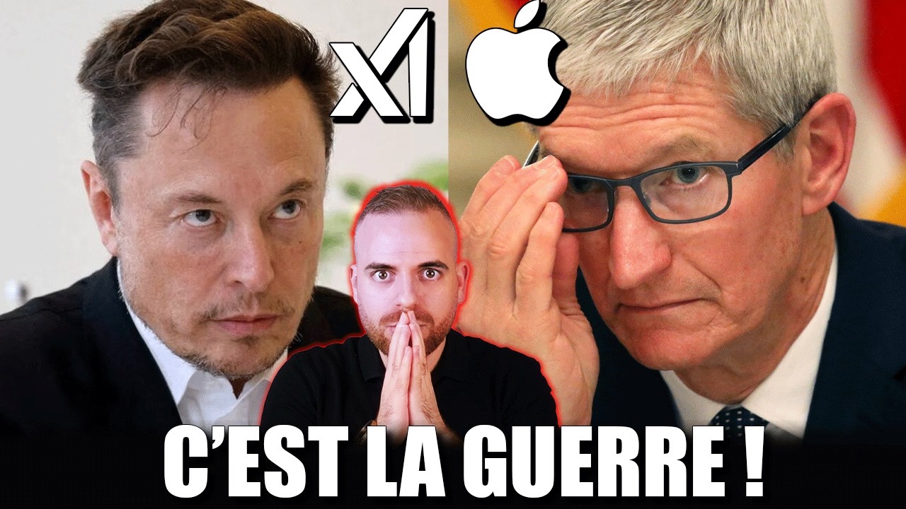 Elon Musk attaque Apple : la guerre de l'IA est déclarée.
