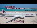 Qatar airways a3501000  lounge  doha to paris  full flight report