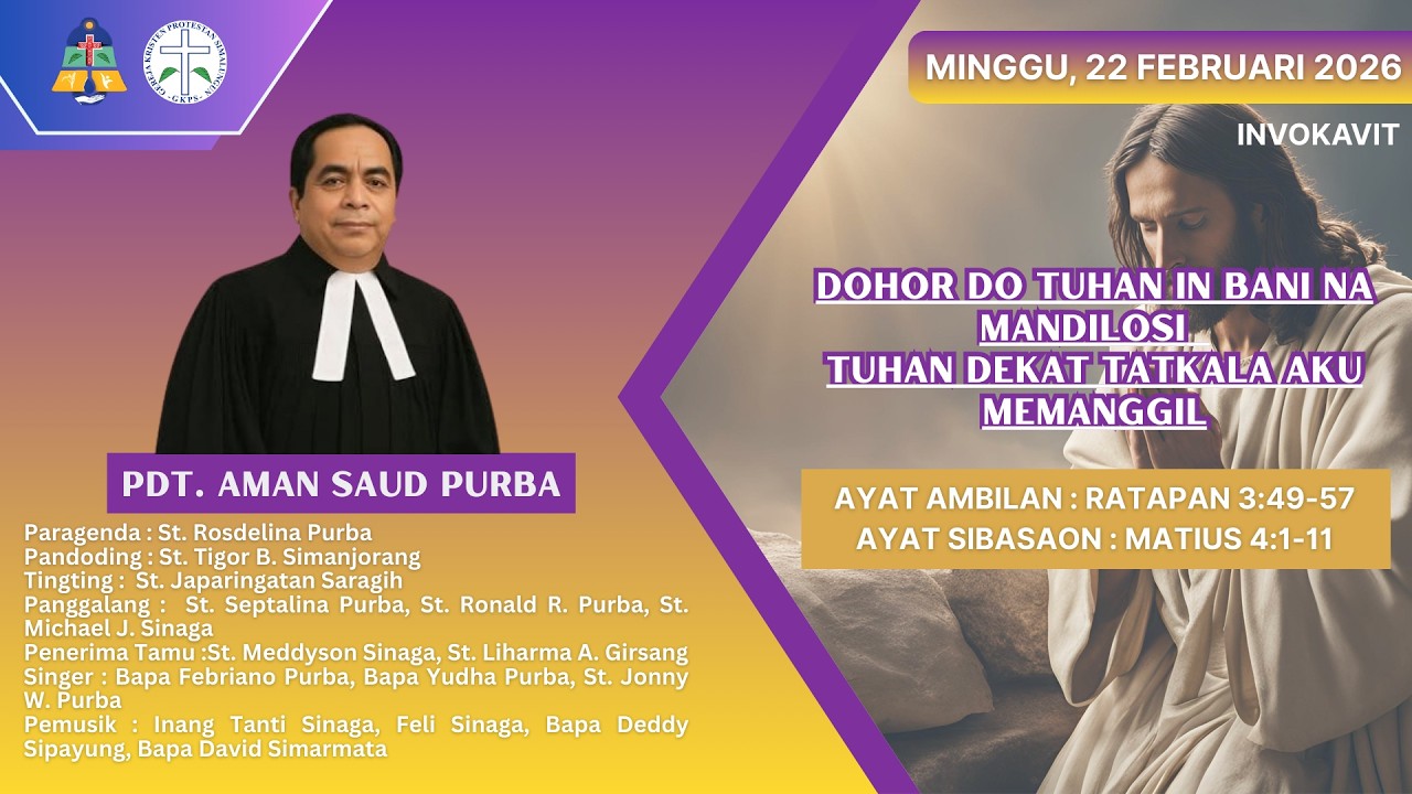 Ibadah Minggu, 22 Februari 2026