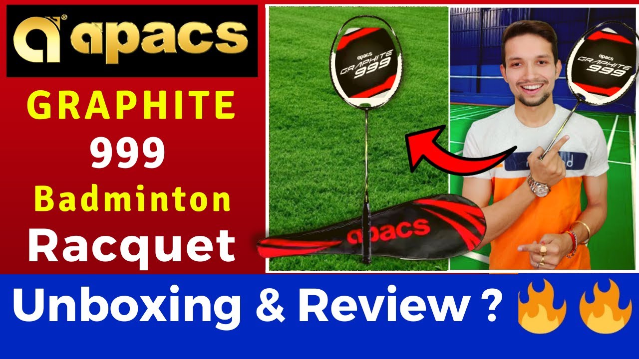 APACS GRAPHITE 999 BADMINTON UNBOXING and REVIEW BADMINTON RACKET UNDER ₹1000 UNDER ₹1500