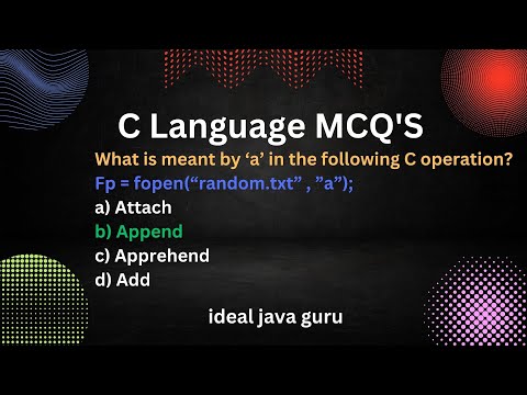 part-4 C MCQs |c mcq questions and answers | c mcqs for placement|#top20|#mcqs |Top 20 questions