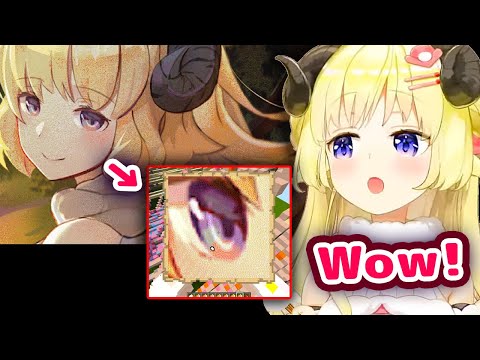 Watame Amazed By Huge Fanmade Map Art of Her In Minecraft【ENG Sub/Hololive】