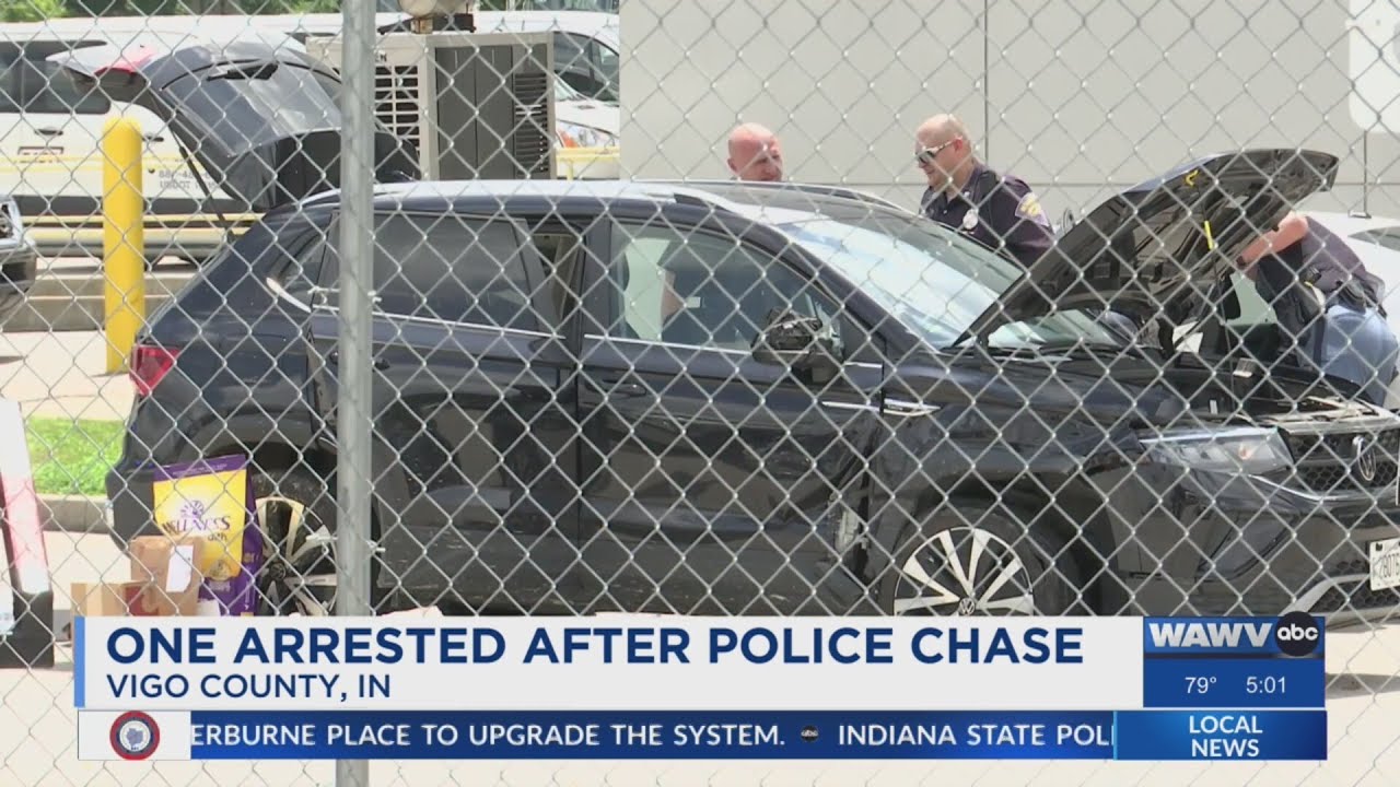 Police chase in Terre Haute reaches speeds of 115 mph - YouTube