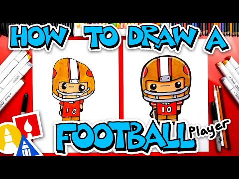 How To Draw A Football Player Safe Videos For Kids