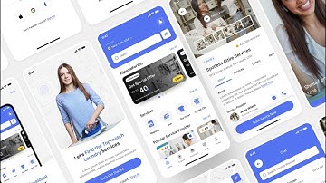 Laundry Service Booking App UI Design | Figma | Laundry App | Laundry Services | UIUX Design | App