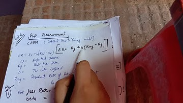 Capital asstes pricing model,  Risk,  measurment of risk @ mission NTA NET JRF #varsha bansal