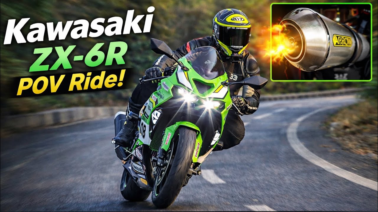 Kawasaki ZX-6R POV Ride | Arrow Exhaust Sound 🔥 RAW & Unfiltered