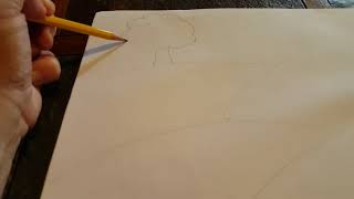 Zentangle Landscape pt 1 lesson demo 4th 5th grade