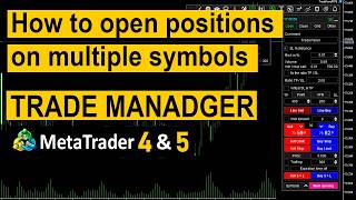 How to open positions on multiple symbols simultaneously | Trade Manager | MetaTrader 4 and 5 screenshot 3