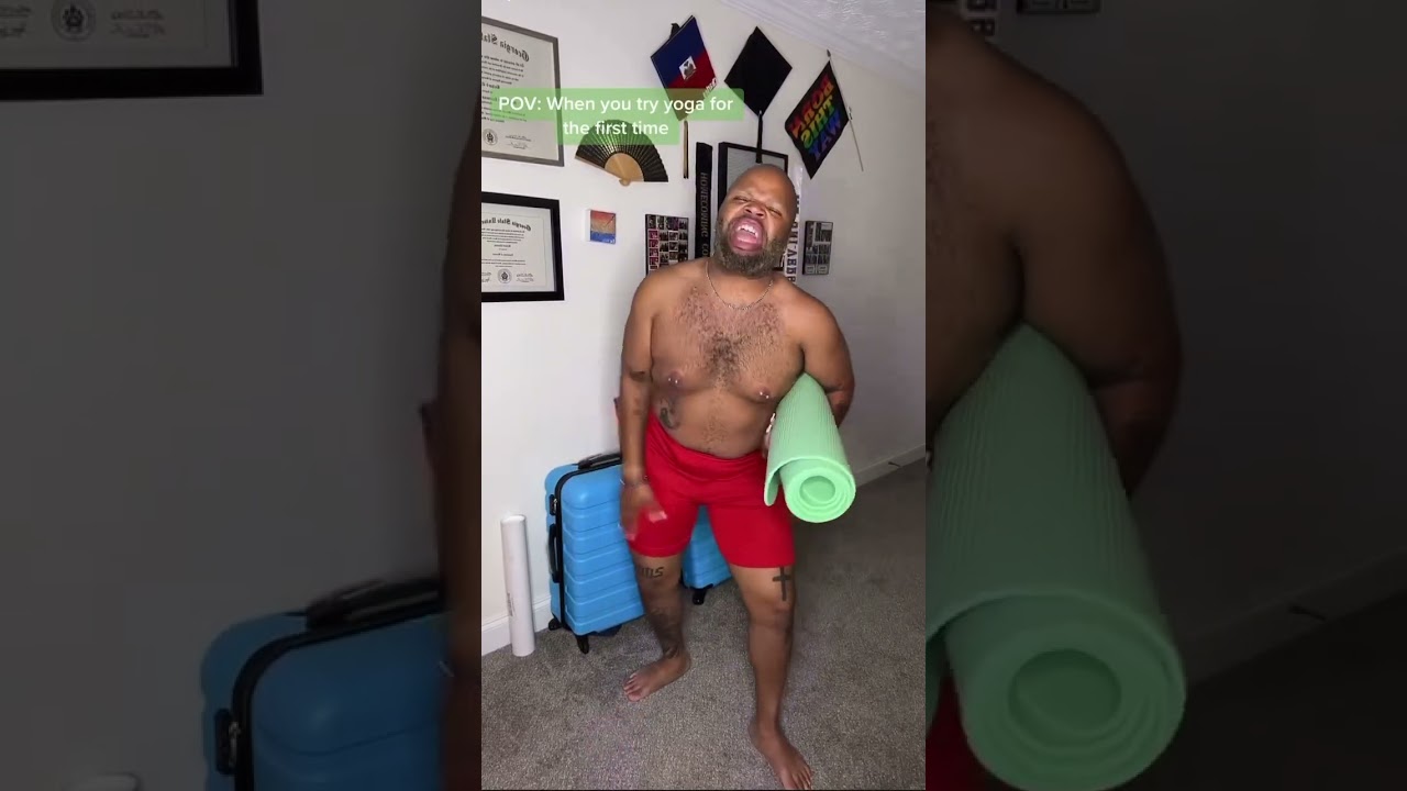 No one told me yoga was that intense 