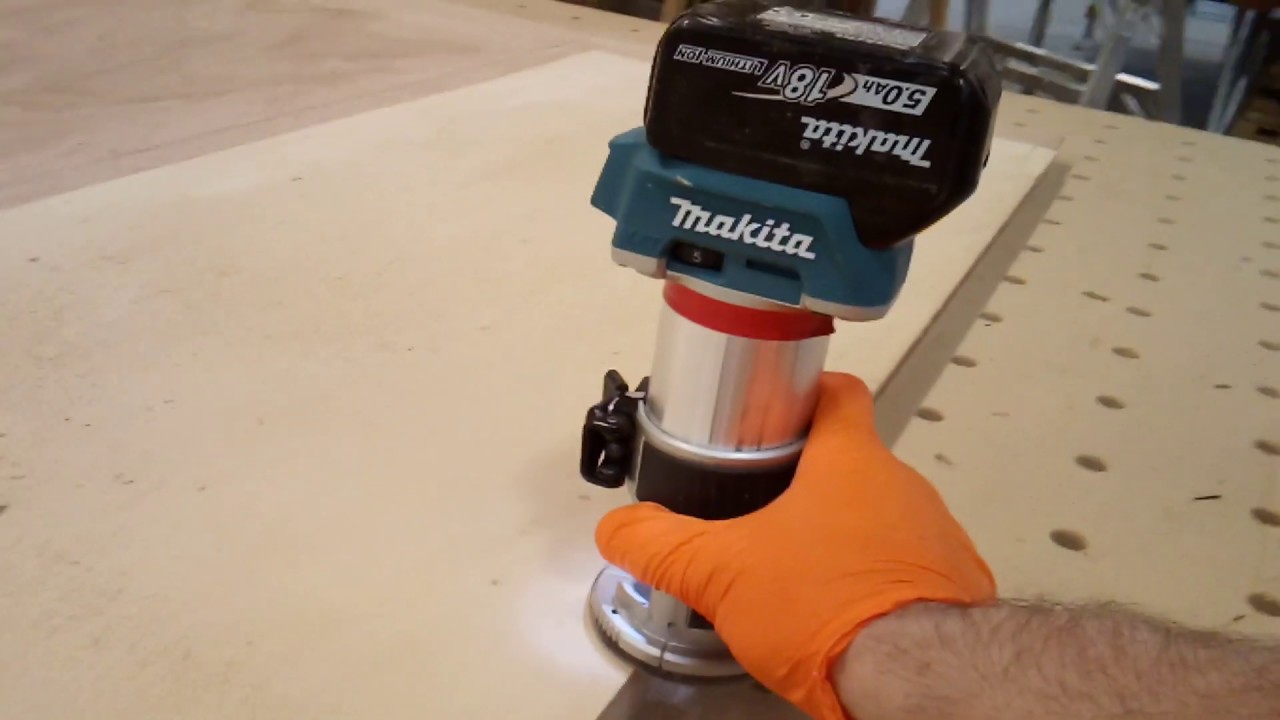 Use case for the Makita XTR01 cordless router YouTube