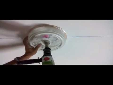 Corona para hacer agujeros en techos de escayola o pladur | Doovi