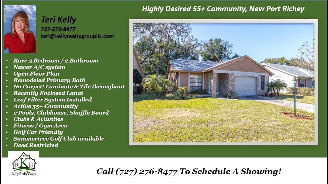 3 Bed 2 BA Remodeled Bath Arborwood New Port Richey 34654 YouTube