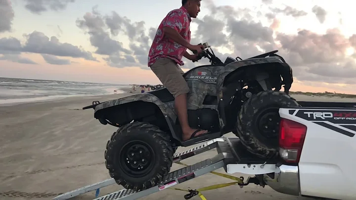 Loading the Grizzly 700 onto Tacoma short bed