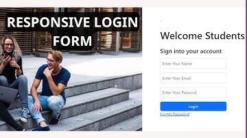 Responsive Login Form using latest HTML, CSS & Bootstrap 2023
