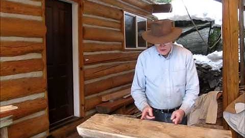 Making a Log Staircase for a Log Home