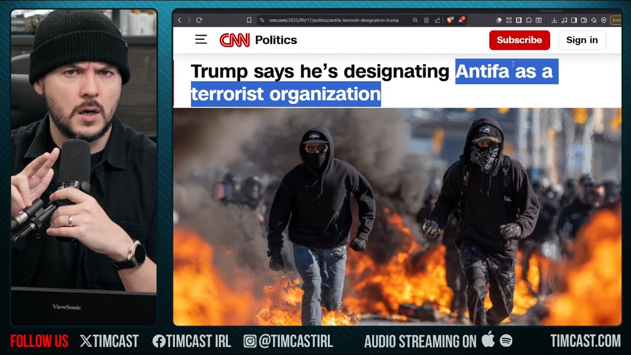 Trump Declares Antifa A Terror Organization Following Charlie Kirk Assassination | Tim Pool
