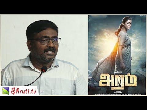 Vasanthabalan Speech | Aramm Review Meet | Nayanthara, Gopi Nainar