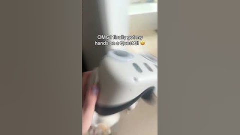 The first thing I did with a Quest 3 VR Headset!