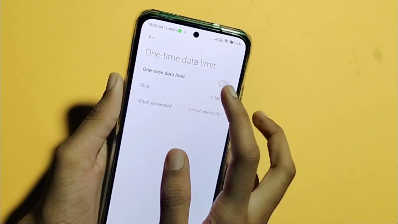 Xiaomi 11t pro data limit setting how to set data limit data limit