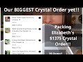 Packing our BIGGEST Crystal Order yet!!