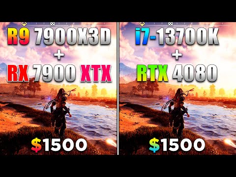 Ryzen 9 7900X3D + RX 7900 XTX vs Core i7 13700K + RTX 4080 | PC Gameplay Tested